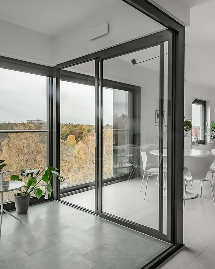 baie vitree aluminium